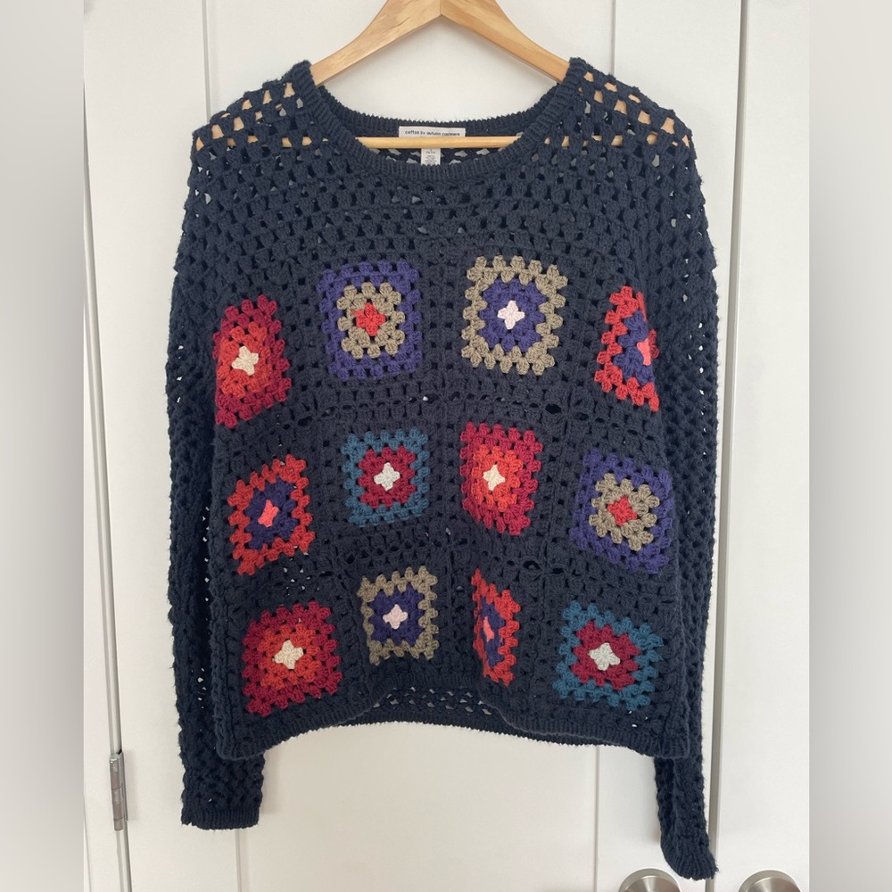 Cotton by Autumn Cashmere Crochet Sweater - Picture 2 of 4